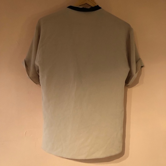 ZARA Wrap Effect Kimono Short Sleeve Top Draped Blouse Raw Edge, XS - Picture 2 of 2